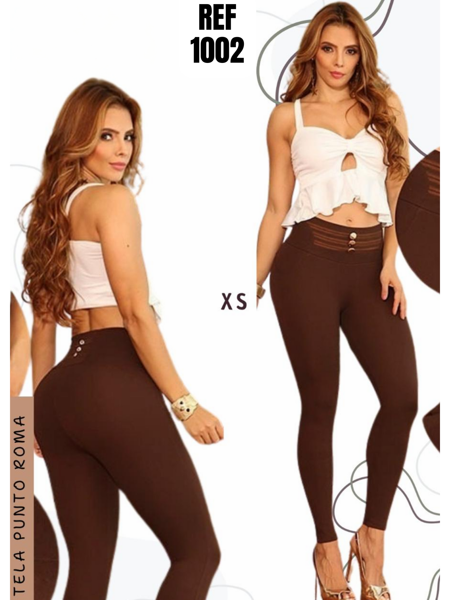 Leggins Clásicos para Dama Ref. 1002MARRÓN