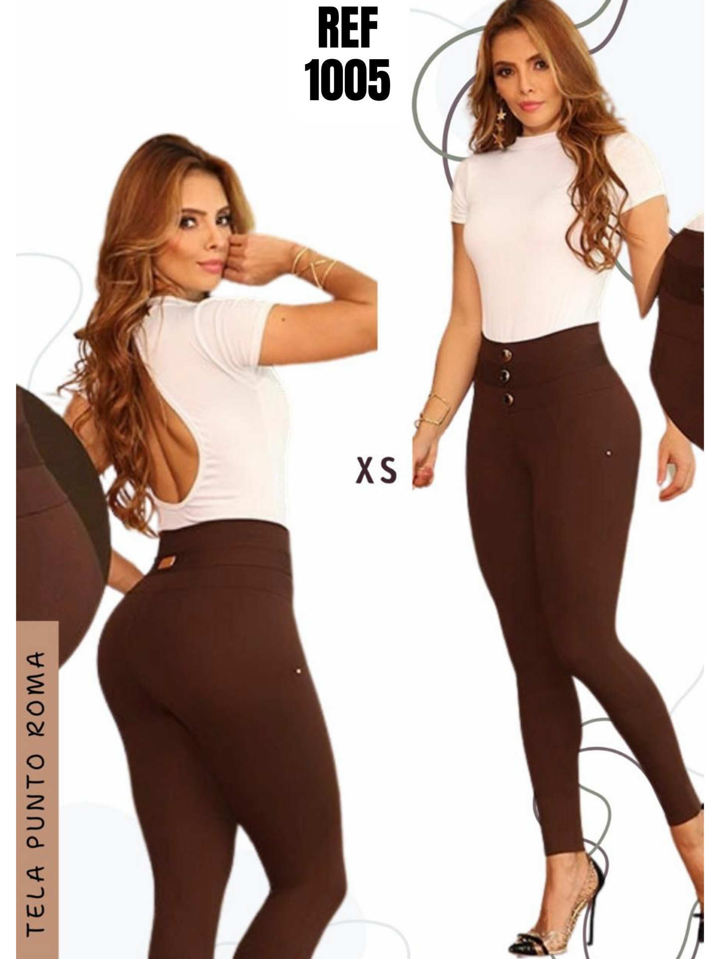 Leggins Clásicos para Dama Ref. 1005MARRÓN