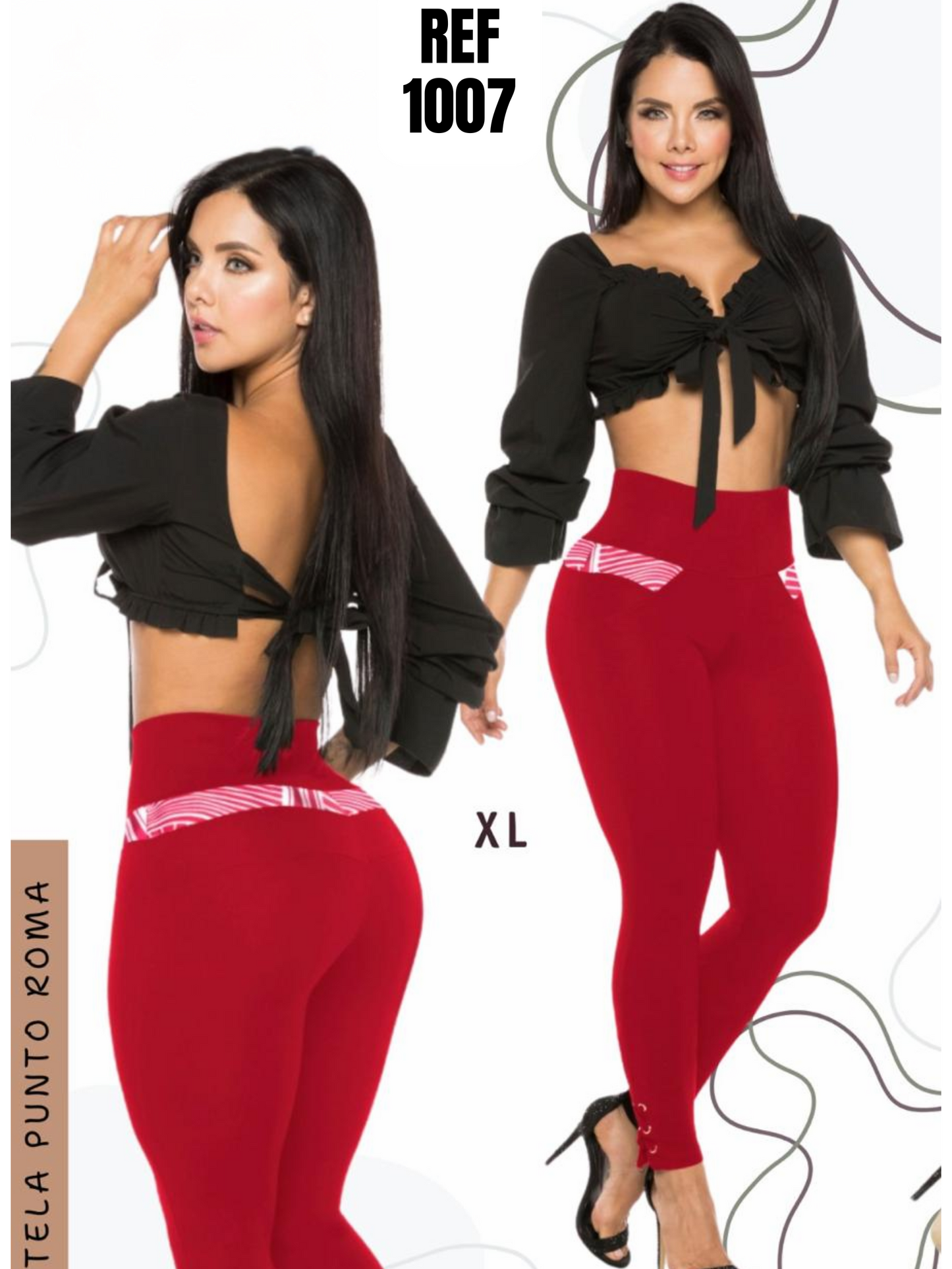 Leggins Clásicos para Dama Ref. 1007ROJO
