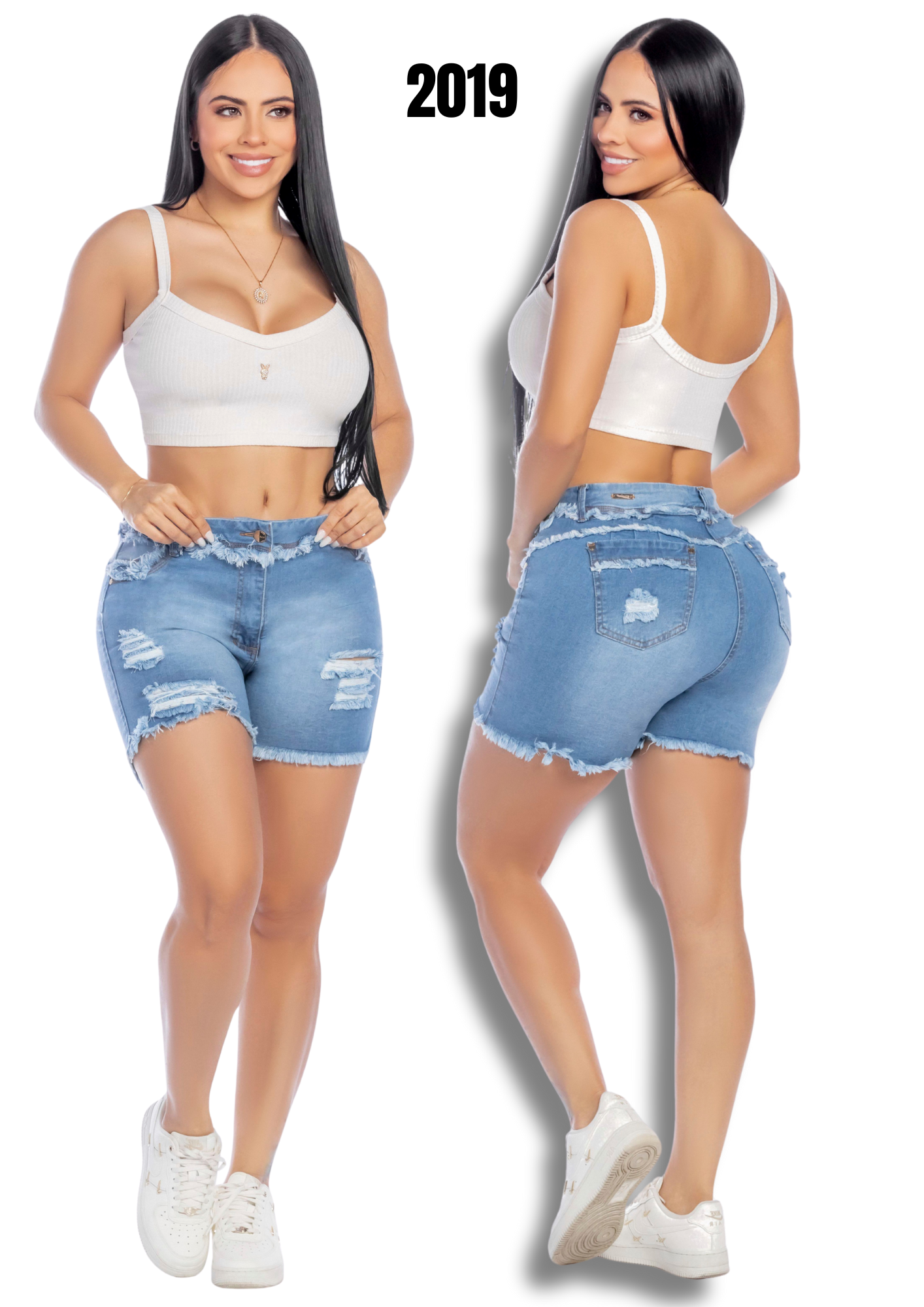 Shorts Denim Stretch levanta cola Ref. 2019