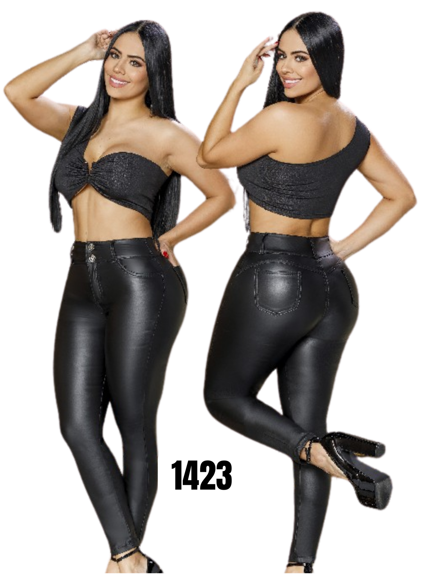 Leggins Clásico Efecto Cuero para Dama Ref. 1423