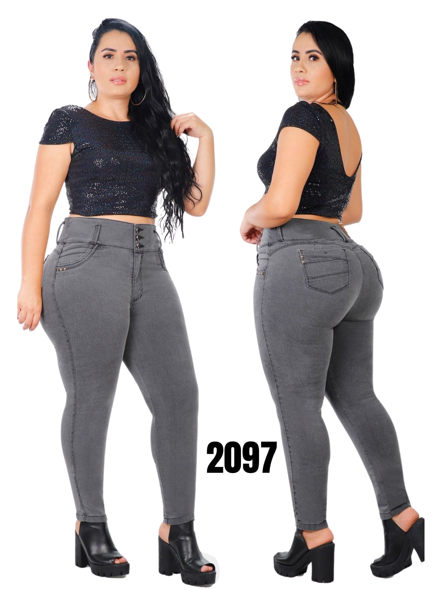 Jeans Levantacola Plus para Dama Ref. 2097P