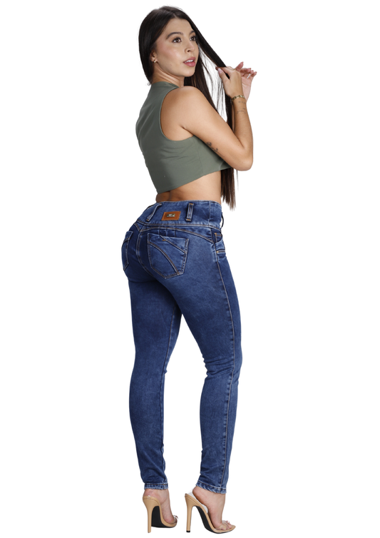 Jeans Levantacola Skinny Piel de Durazno Ref. 2613