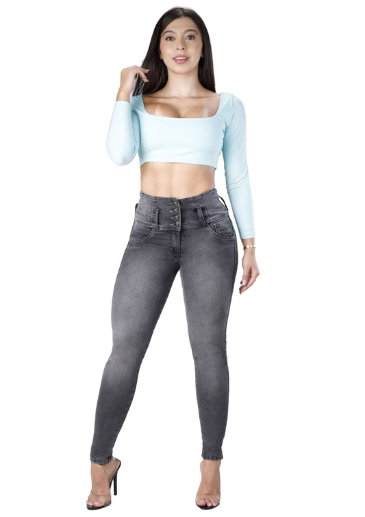 Jeans Levantacola Skinny Piel de Durazno Ref. 2616