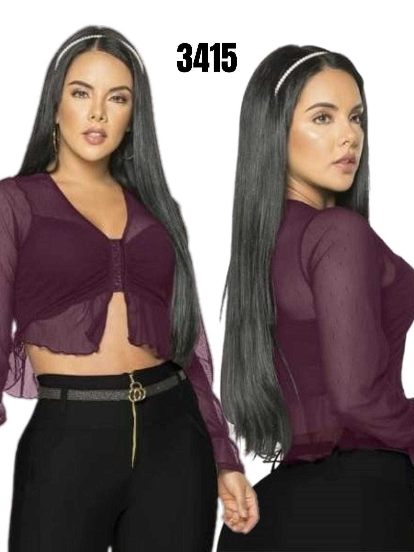 Blusa en malla para Dama Ref. 3415