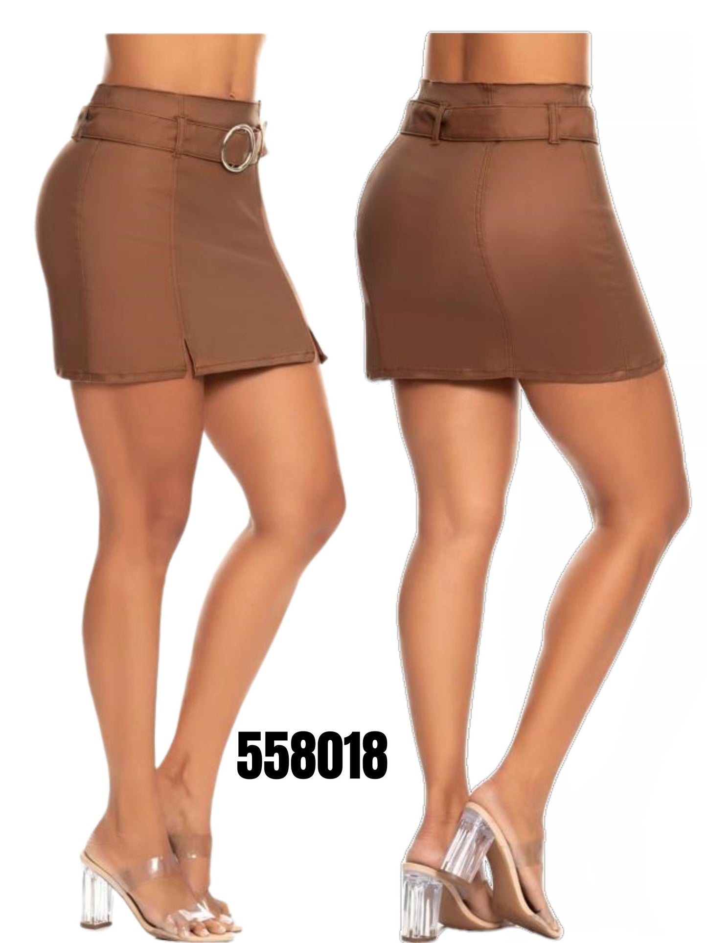 Falda en Cuerina para Dama Ref. 558018