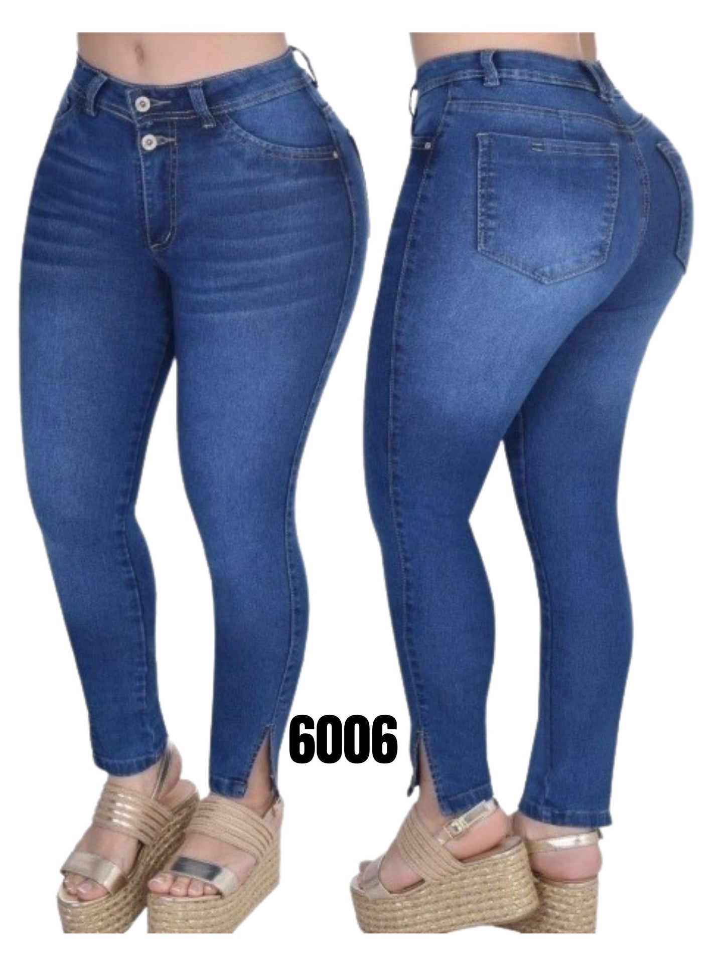 Jeans Levantacola para Dama Ref. 6006