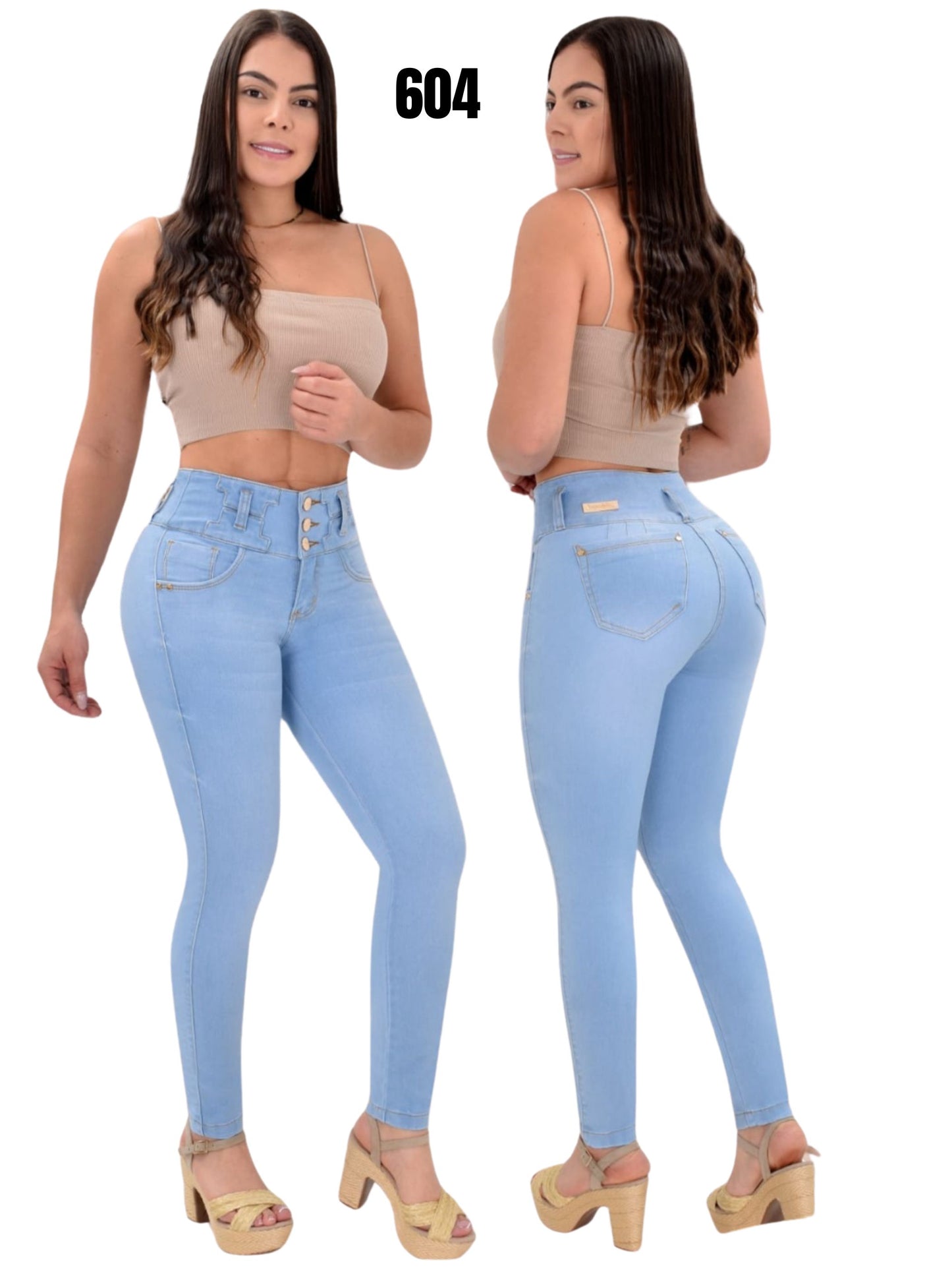 Jeans Levantacola para Dama Ref. 604