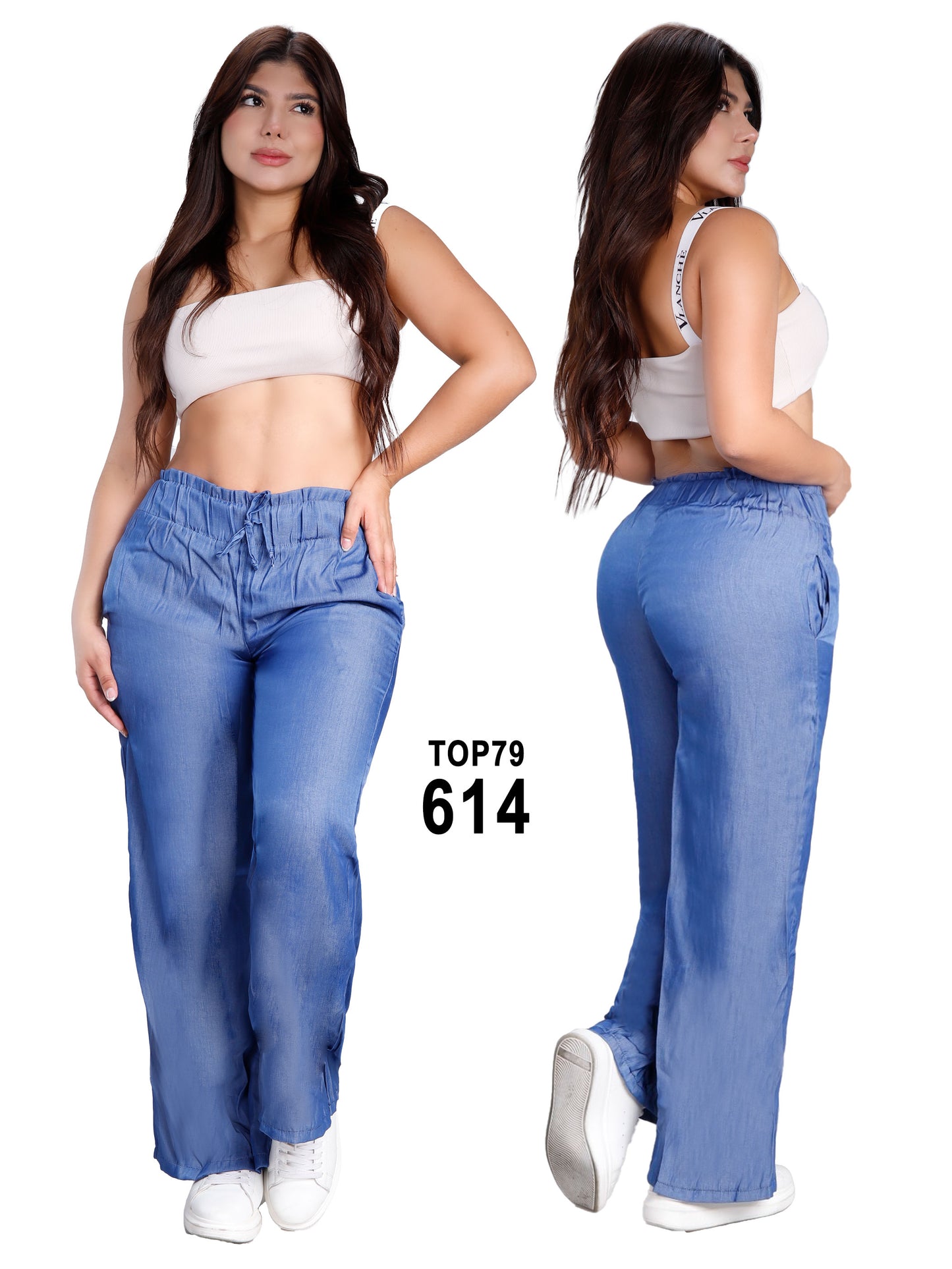 Pantalón tipo Palazzo para Dama Ref. 614