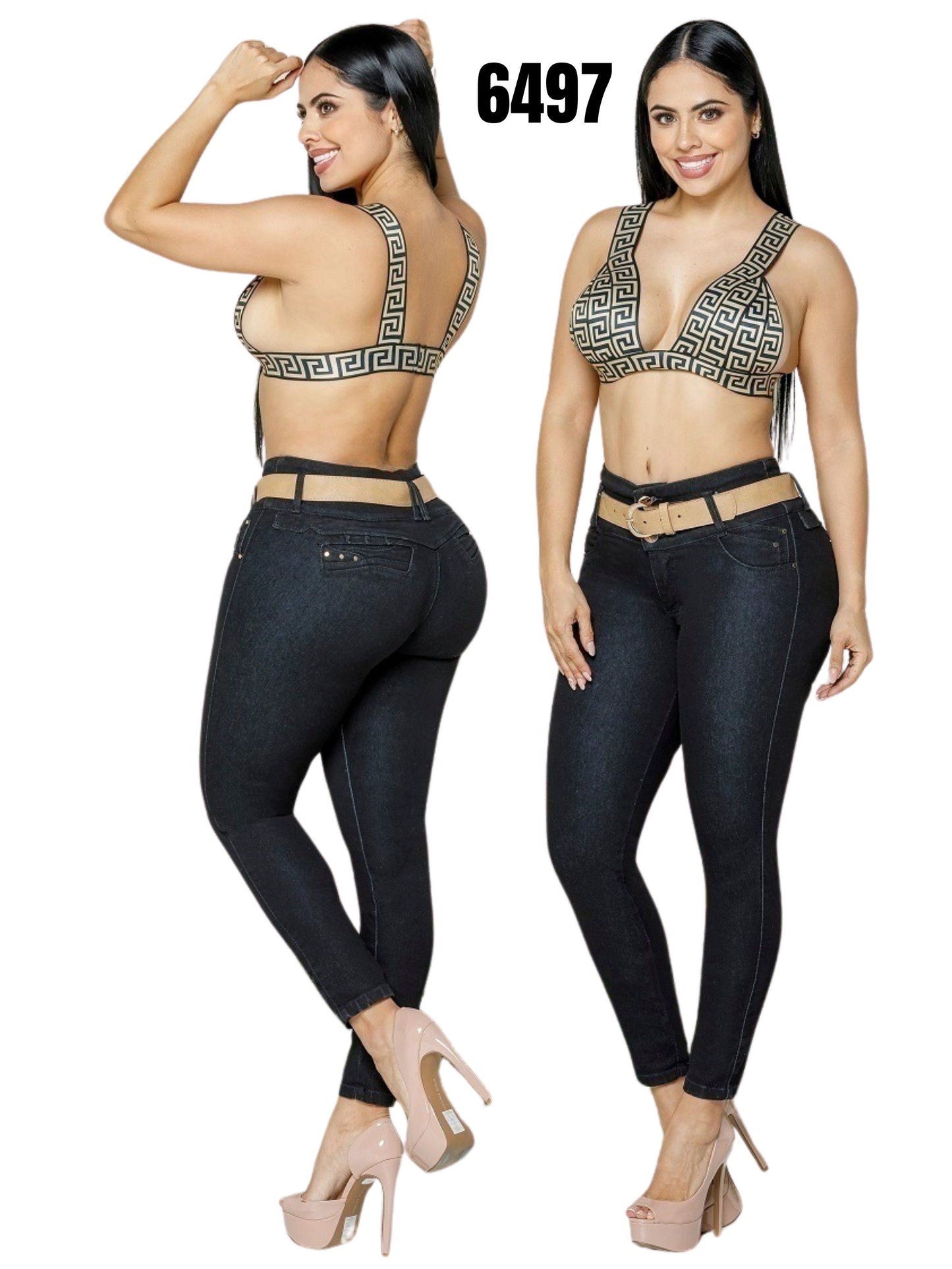 Jeans Levantacola para Dama Ref. 6497