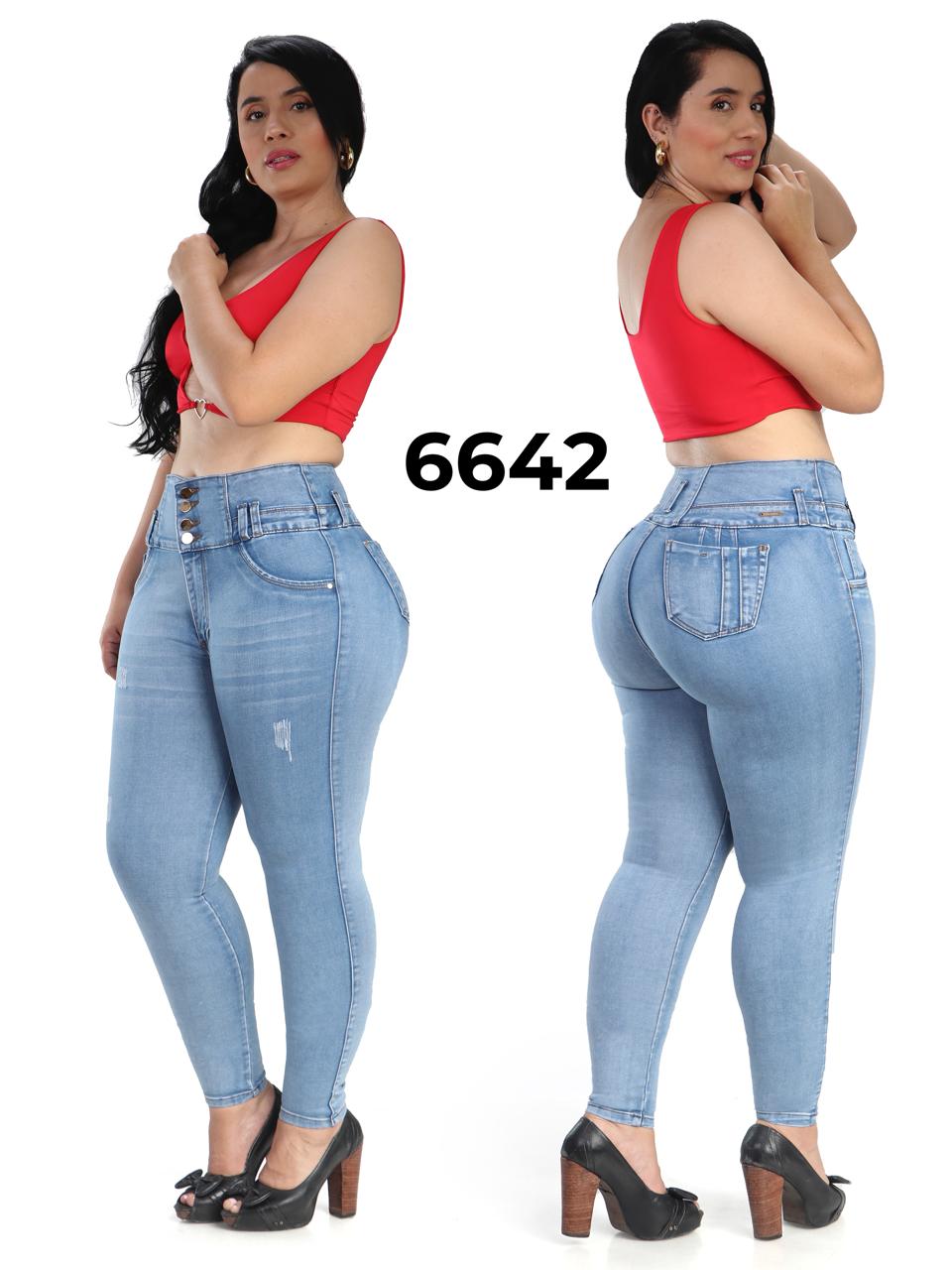 Jeans Levantacola Plus para Dama Ref. 6642P