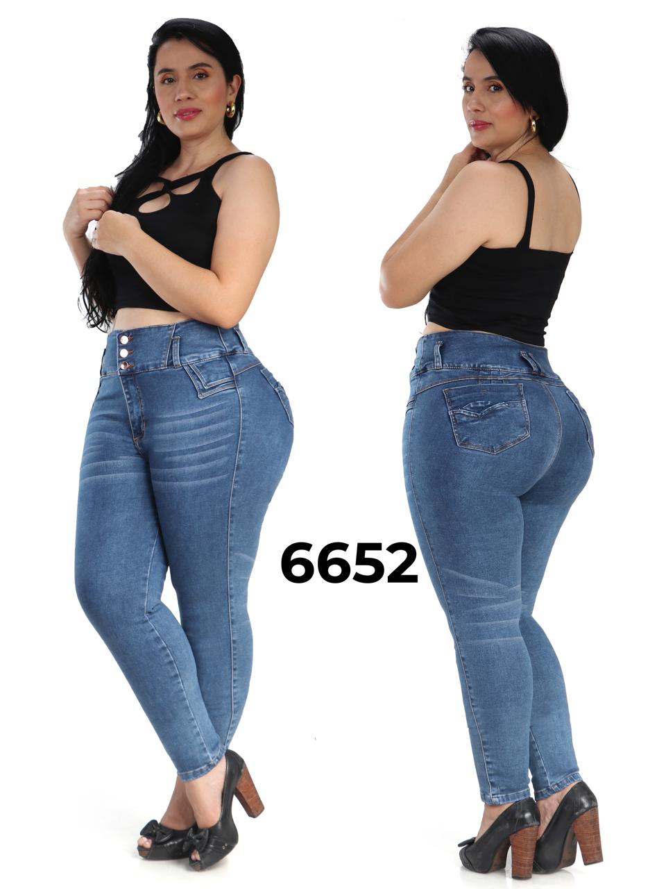 Jeans Levantacola Plus para Dama Ref. 6652P