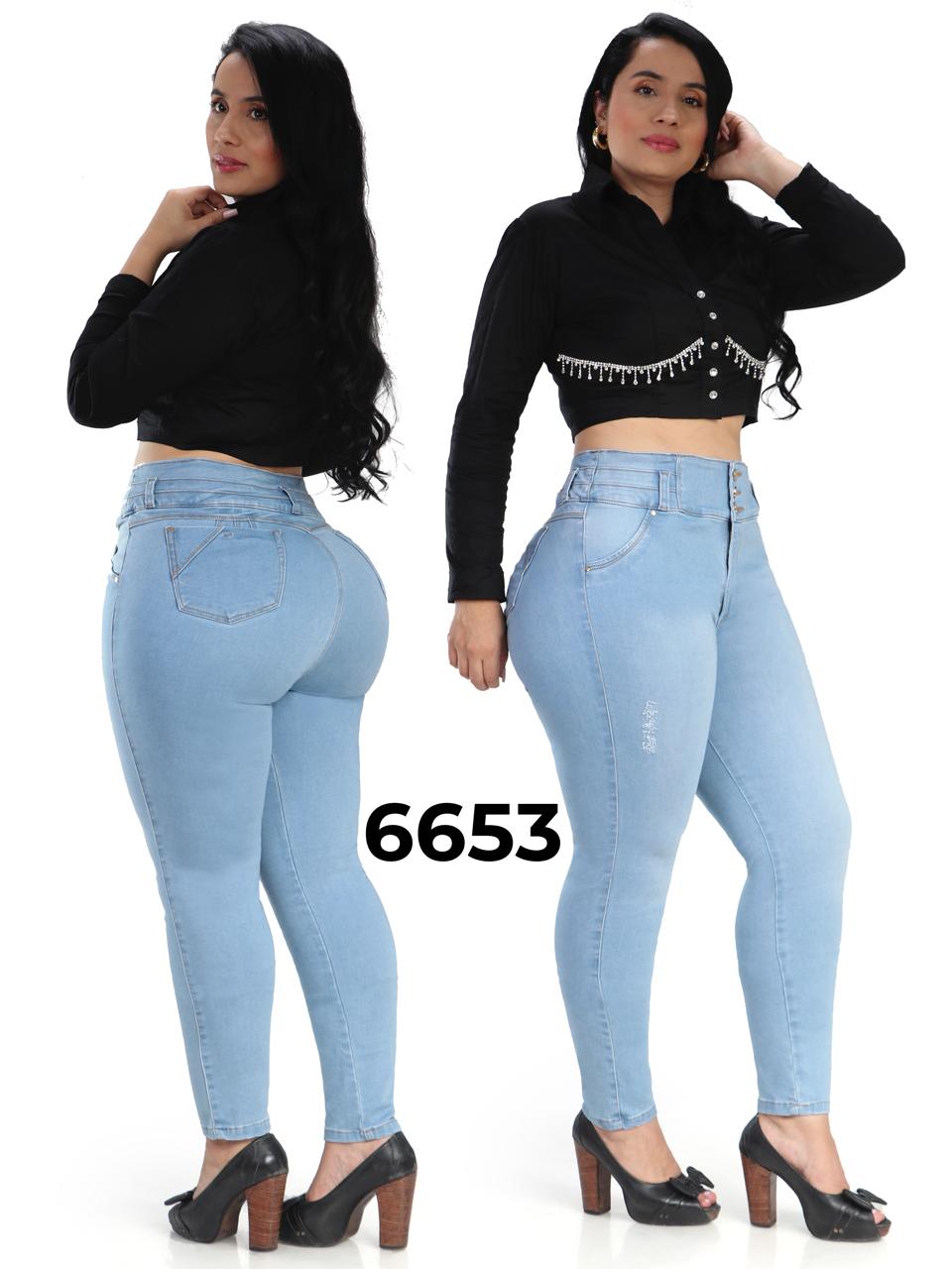 Jeans Levantacola Plus para Dama Ref. 6653P