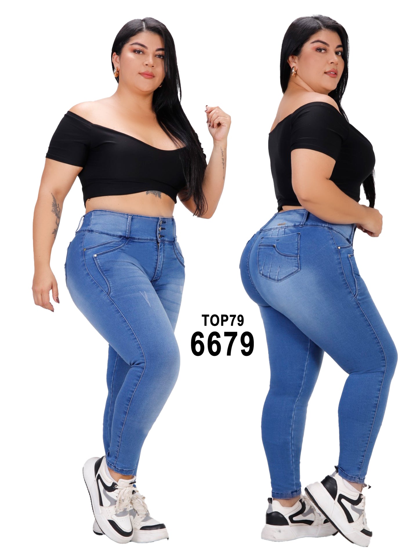 Jeans Levantacola Plus para Dama Ref. 6679P