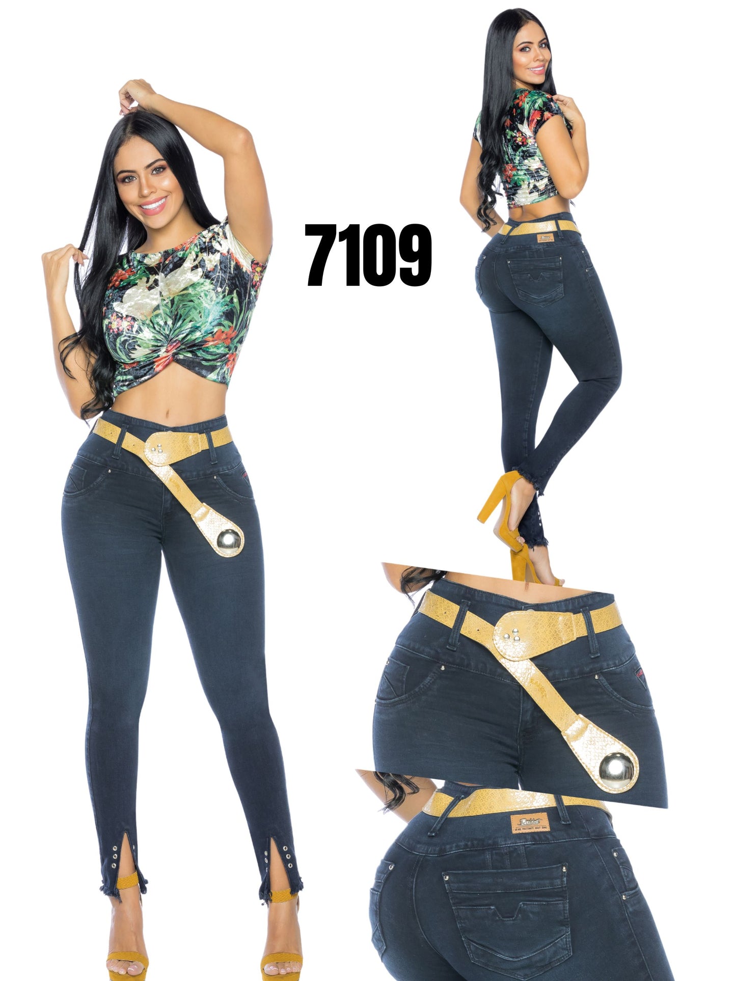 Jeans Levantacola para Dama Ref. 7109