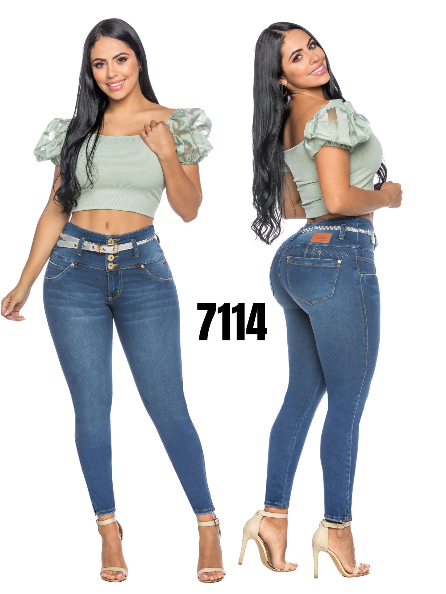 Jeans Levantacola para Dama Ref. 7114