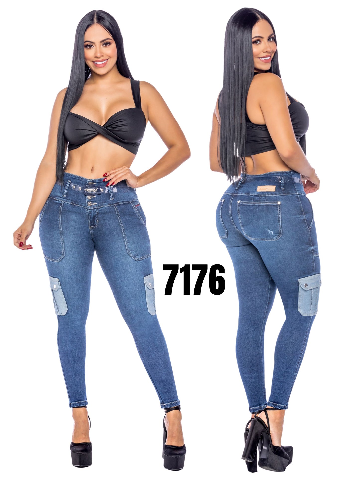 Jeans Levantacola para Dama Ref. 7176