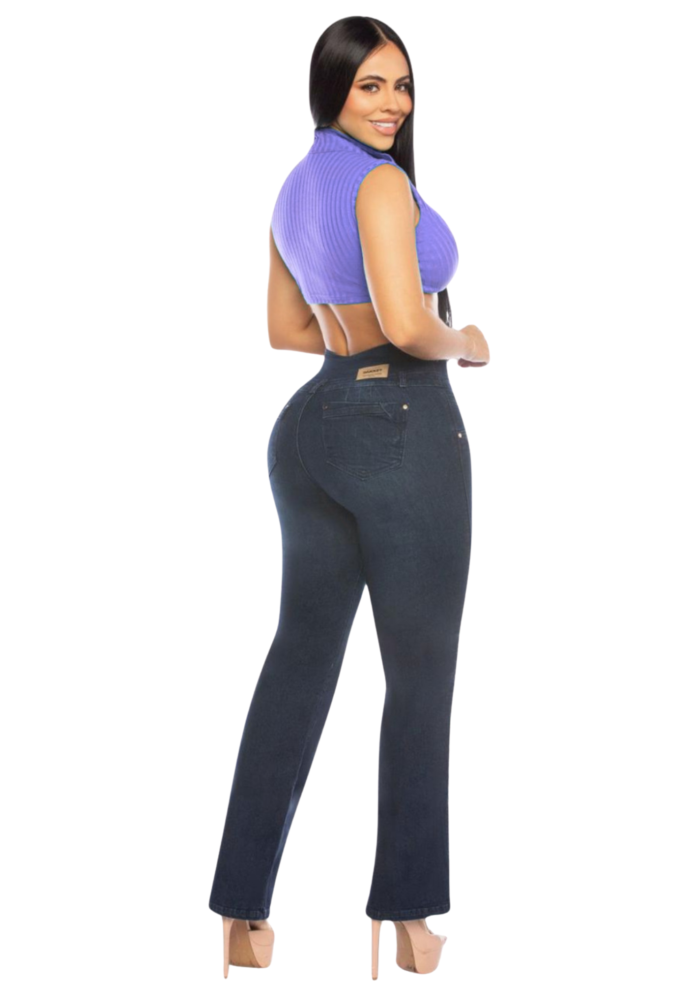 Jeans Levantacola para Dama Ref. 7200