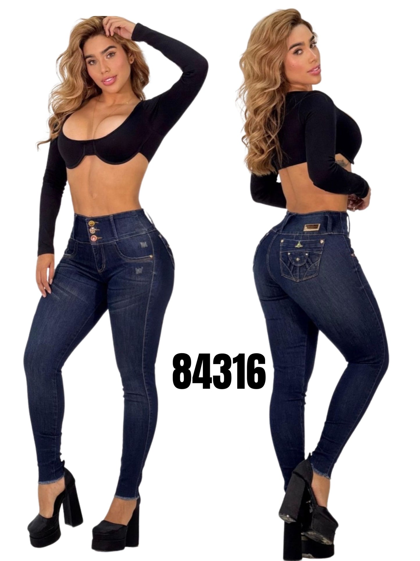 Jeans Levantacola para Dama Ref. 84316