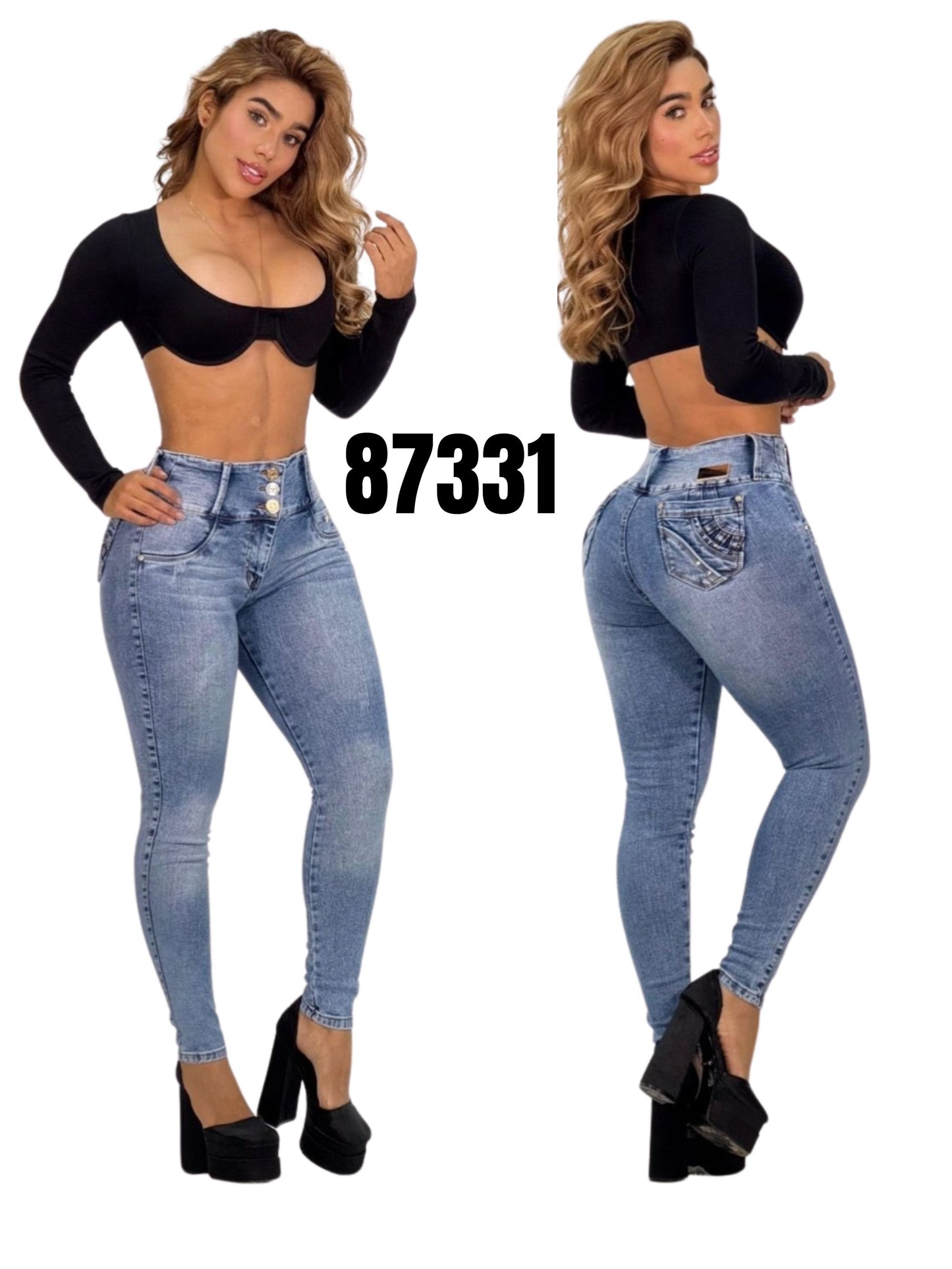 Jeans Levantacola para Dama Ref. 87331