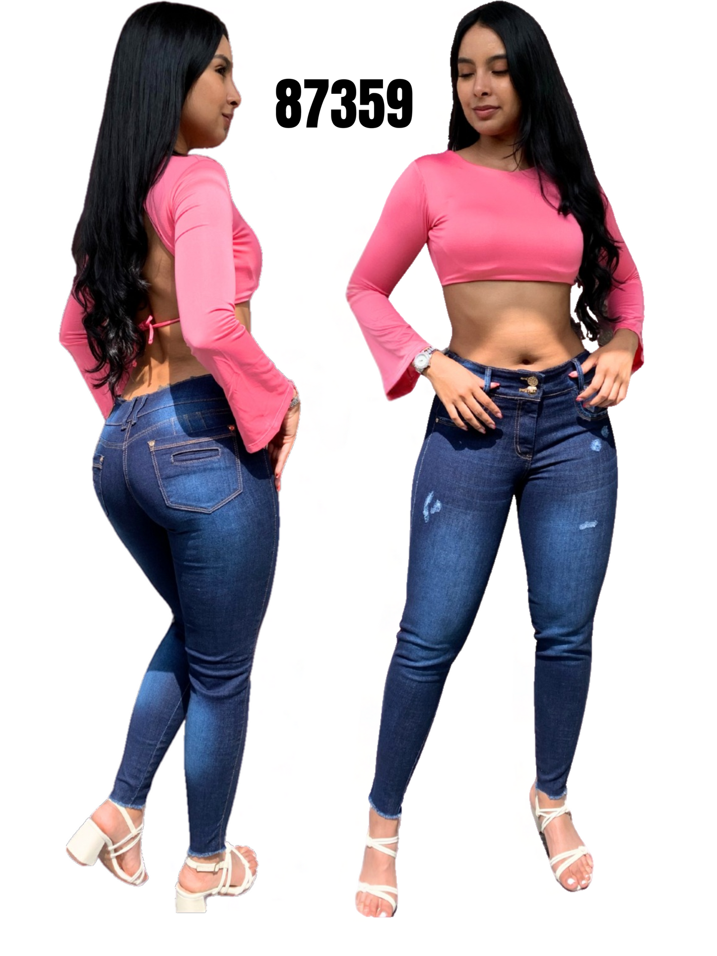 Jeans Levantacola para Dama Ref. 87359