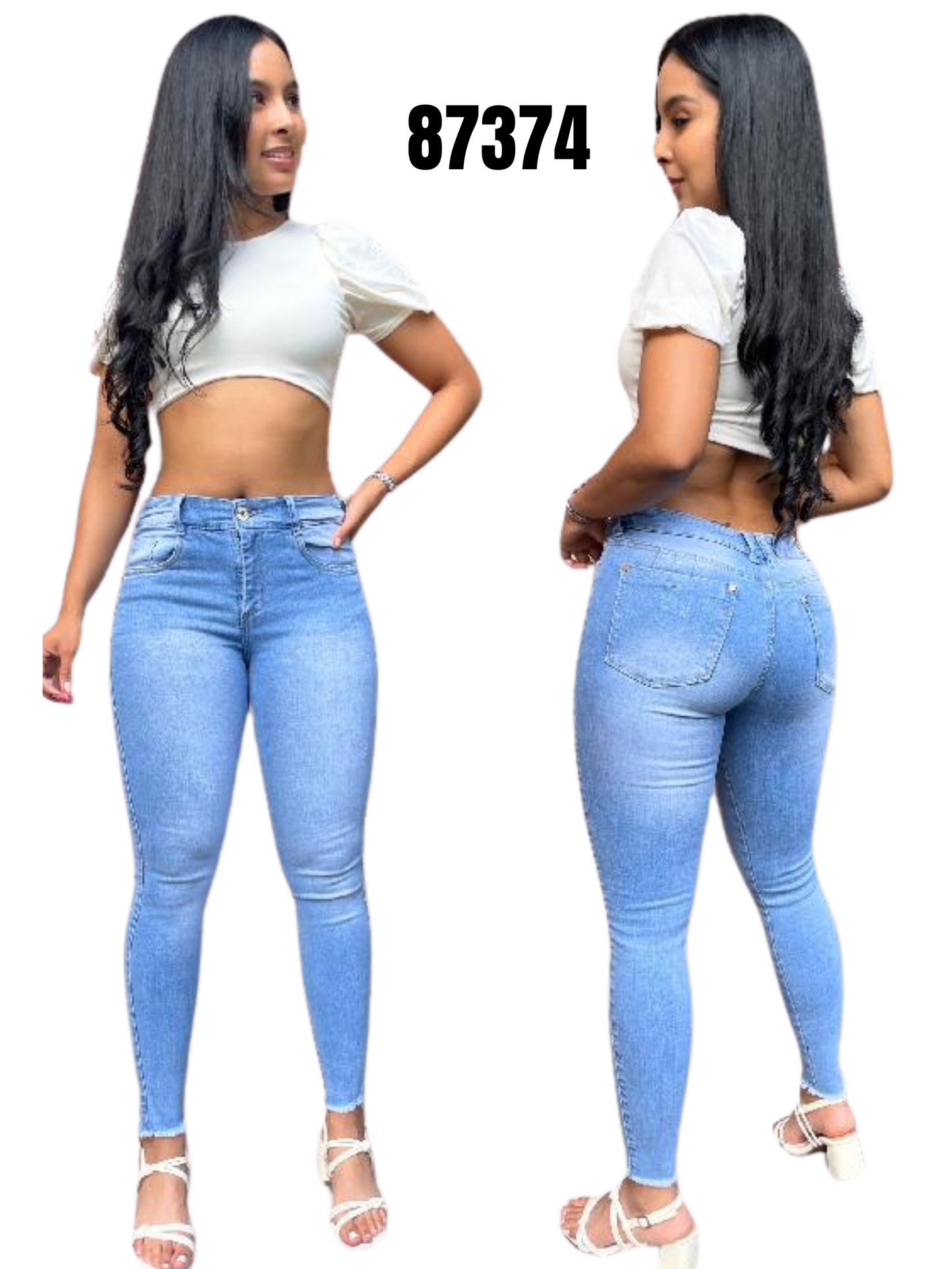 Jeans Levantacola para Dama Ref. 87374