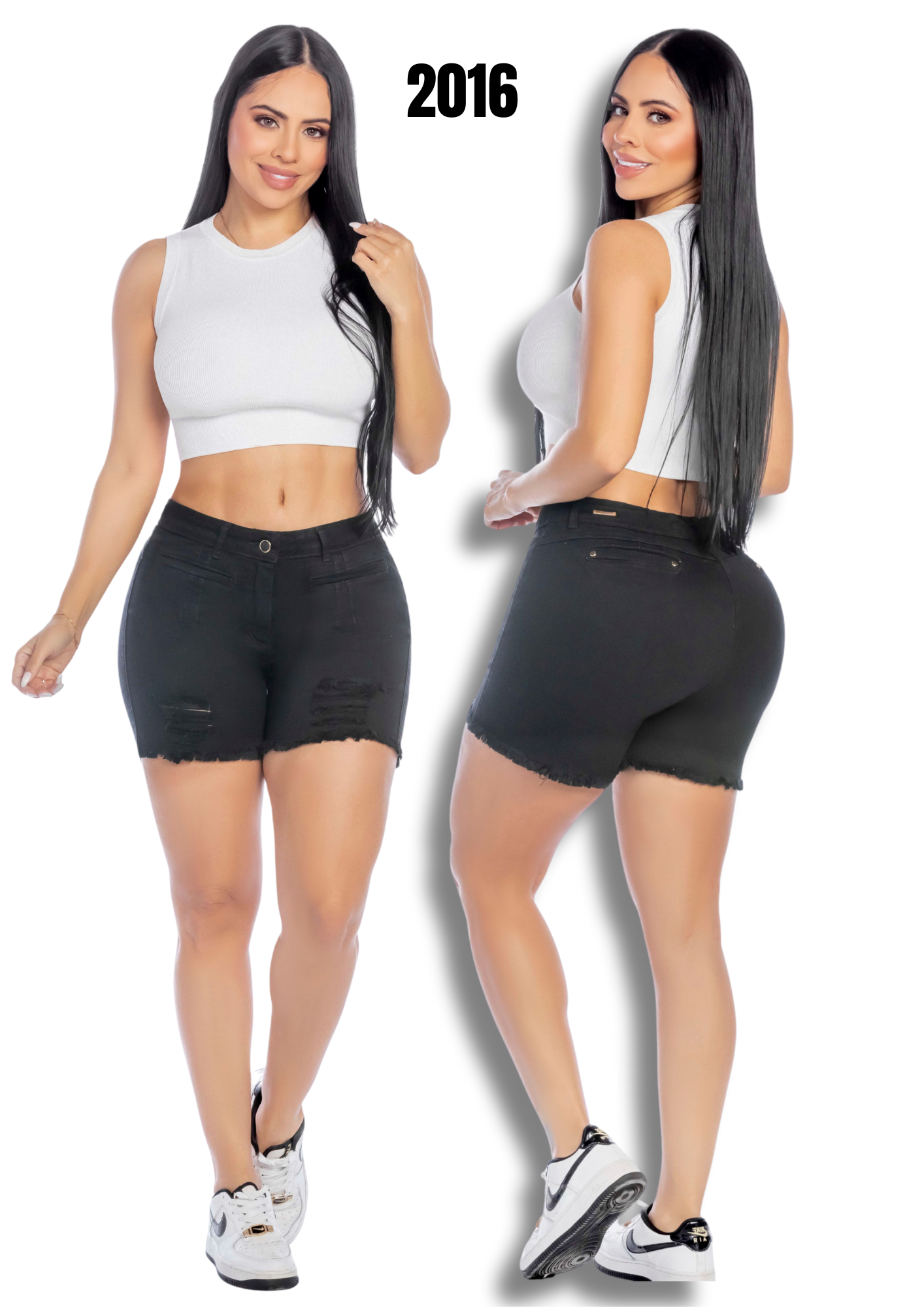 Shorts Denim Stretch levanta cola Ref. 2016