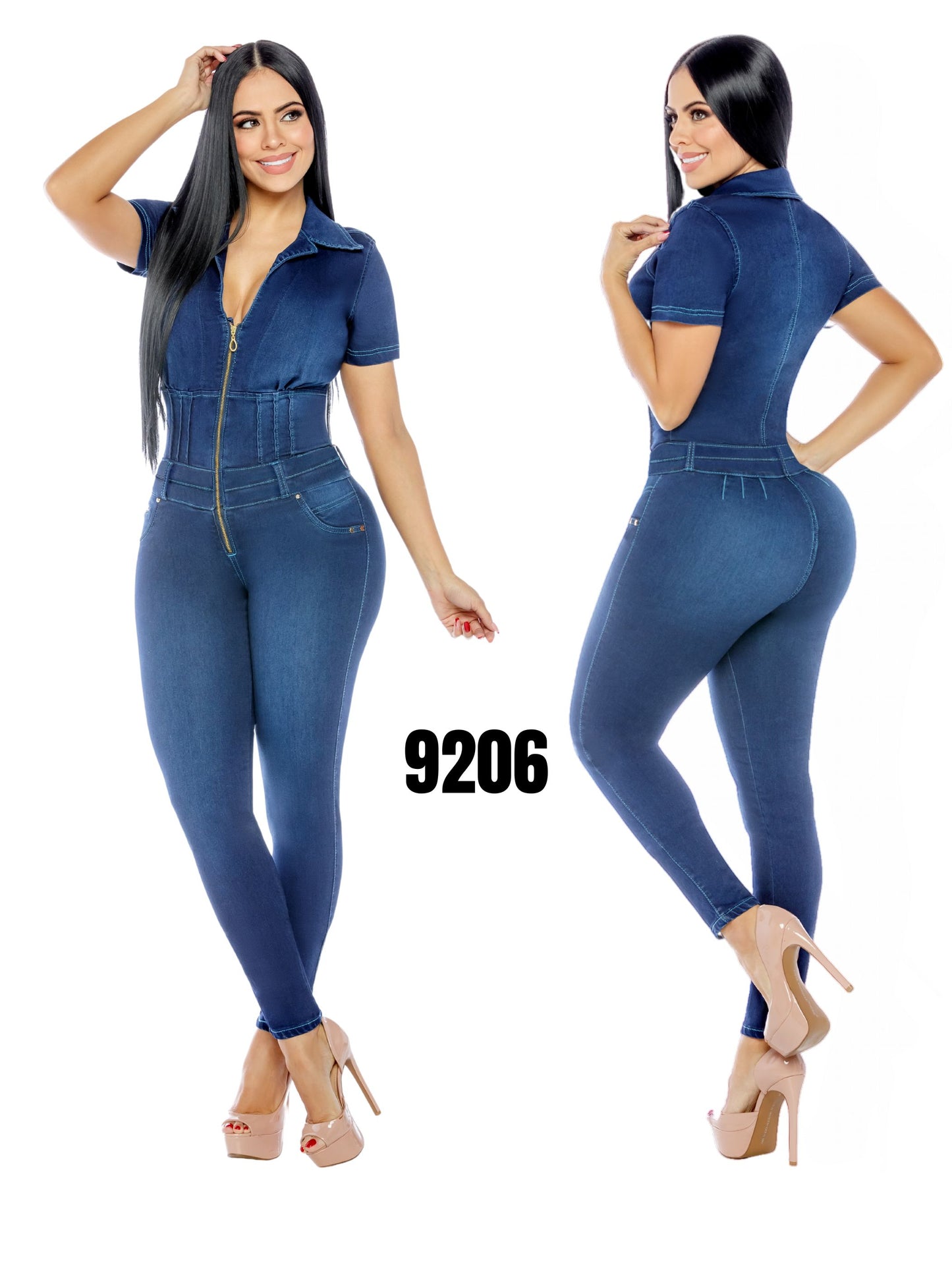 Enterizo 100% Denim para Dama Ref. 9206