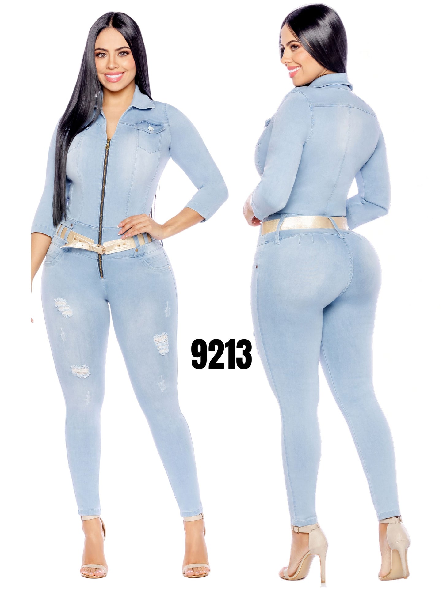 Enterizo 100% Denim para Dama Ref. 9213