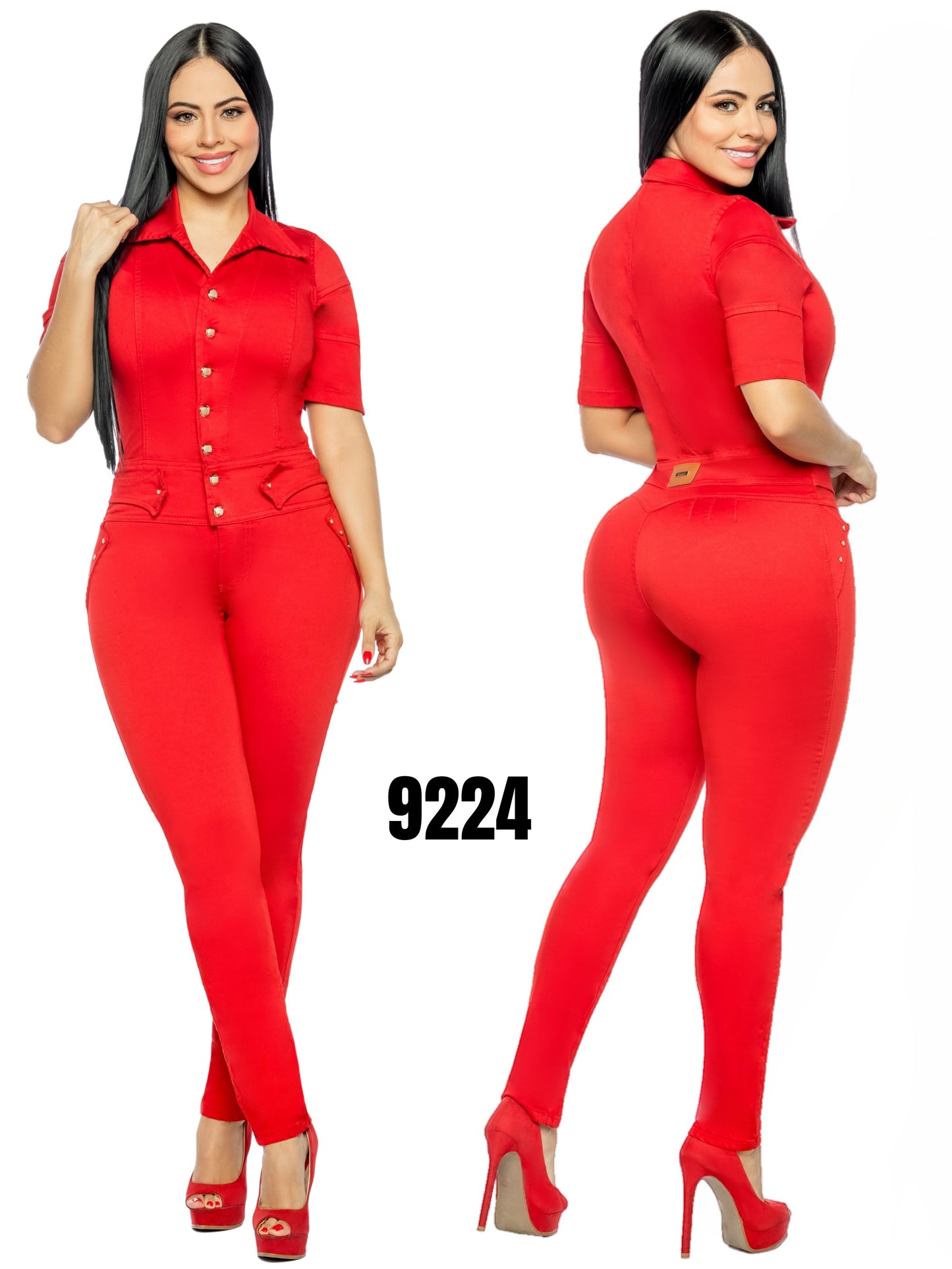 Enterizo 100% Denim para Dama Ref. 9224