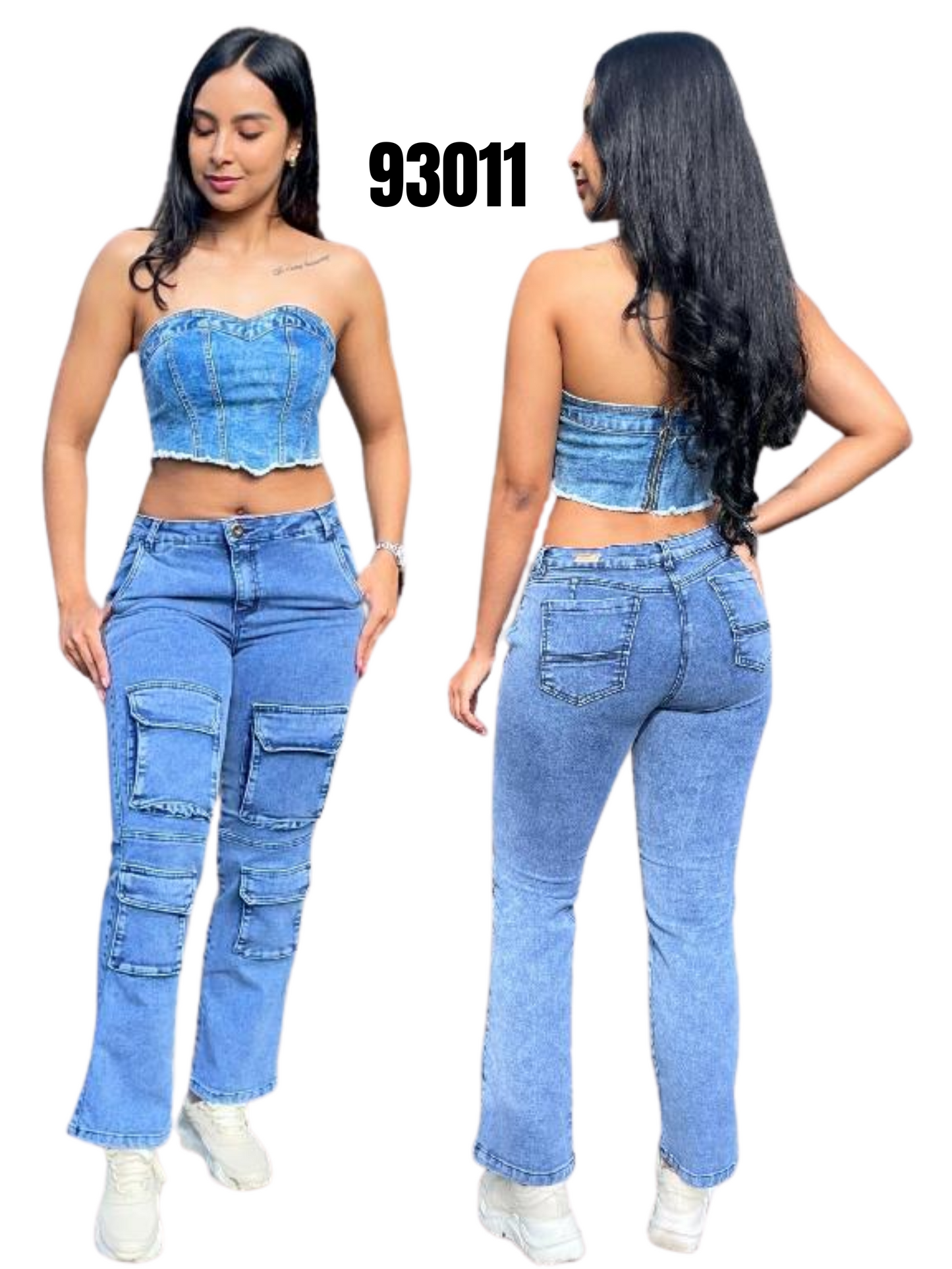 Jeans Cargo para Dama Ref. 93011