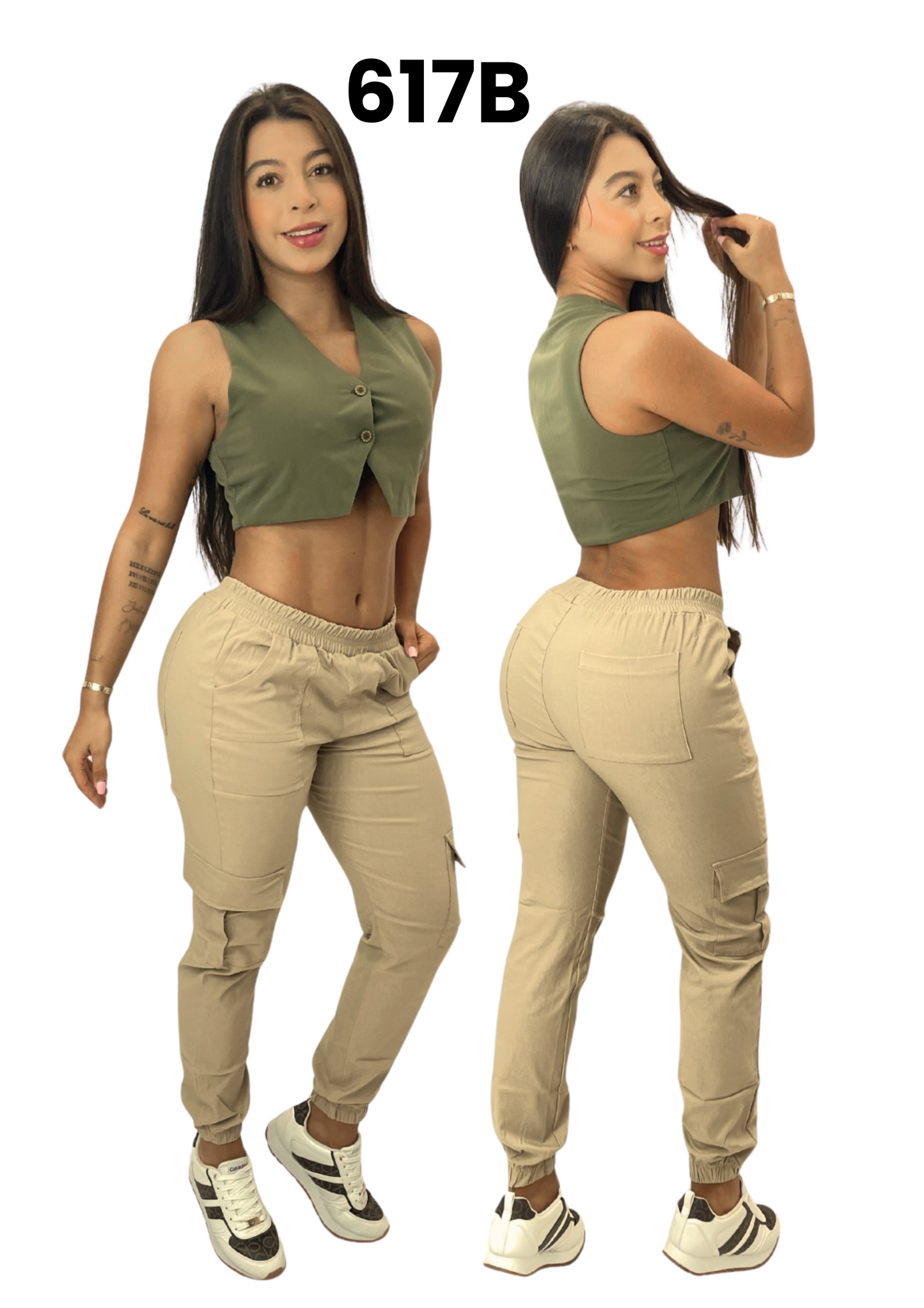 Pantalón Cargo para Dama Ref. 617B