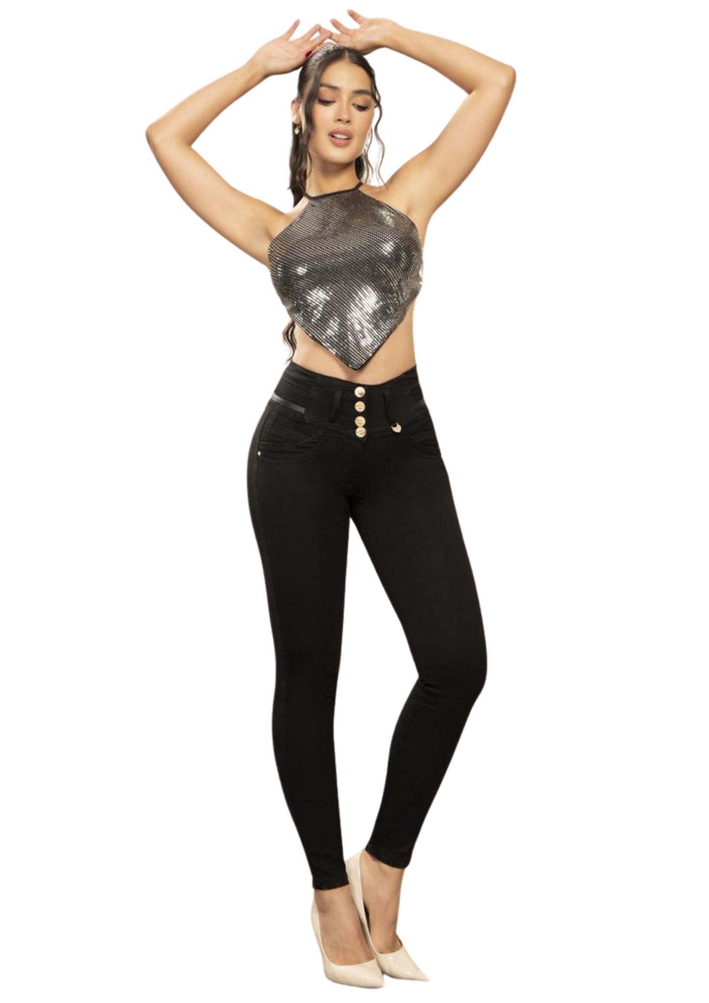 Jeans Levantacola Piel de Durazno Stretch Push Up 25102