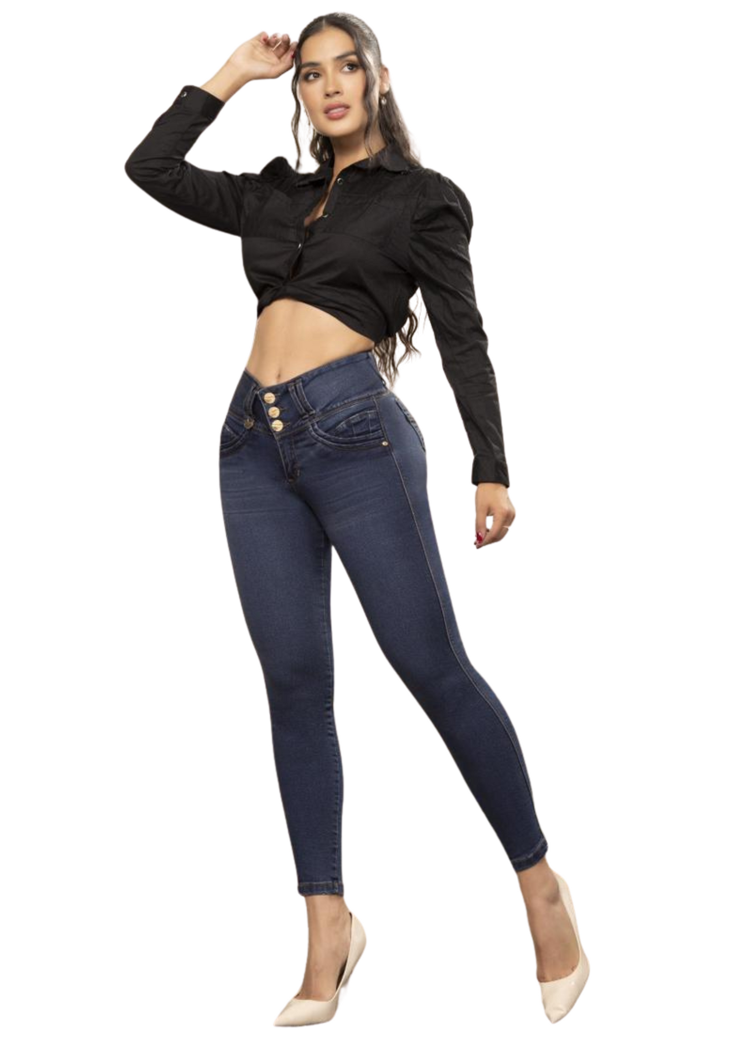 Jeans Levantacola Piel de Durazno Stretch Push Up 25103