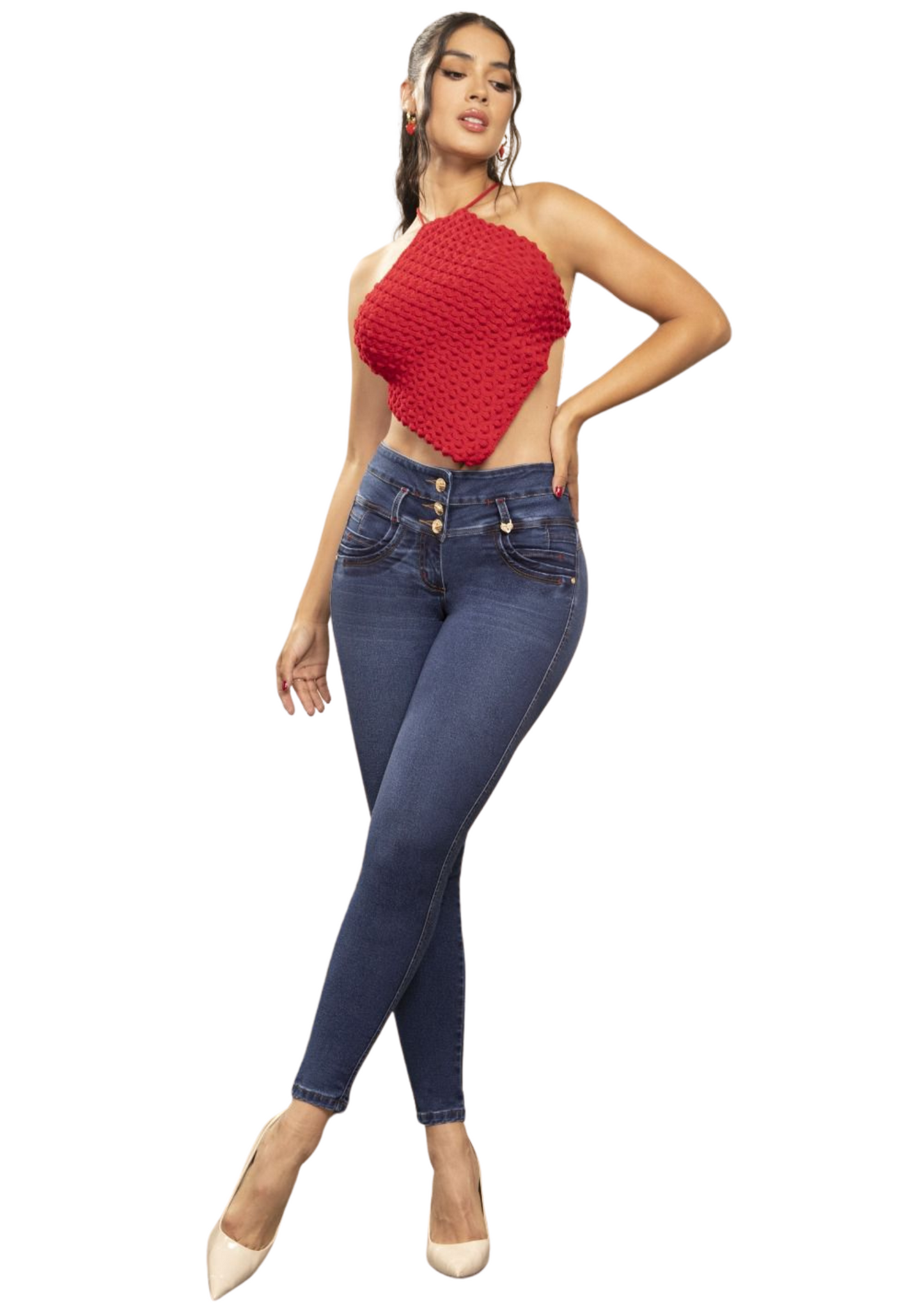 Jeans Levantacola Piel de Durazno Stretch Push Up 25104