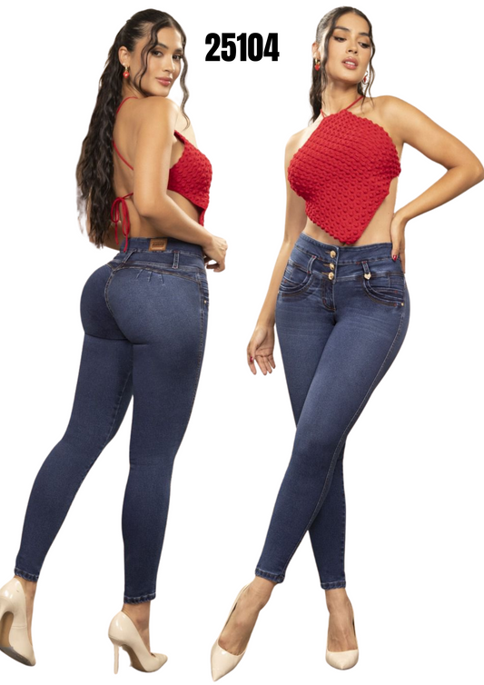 Jeans Levantacola Piel de Durazno Stretch Push Up 25104