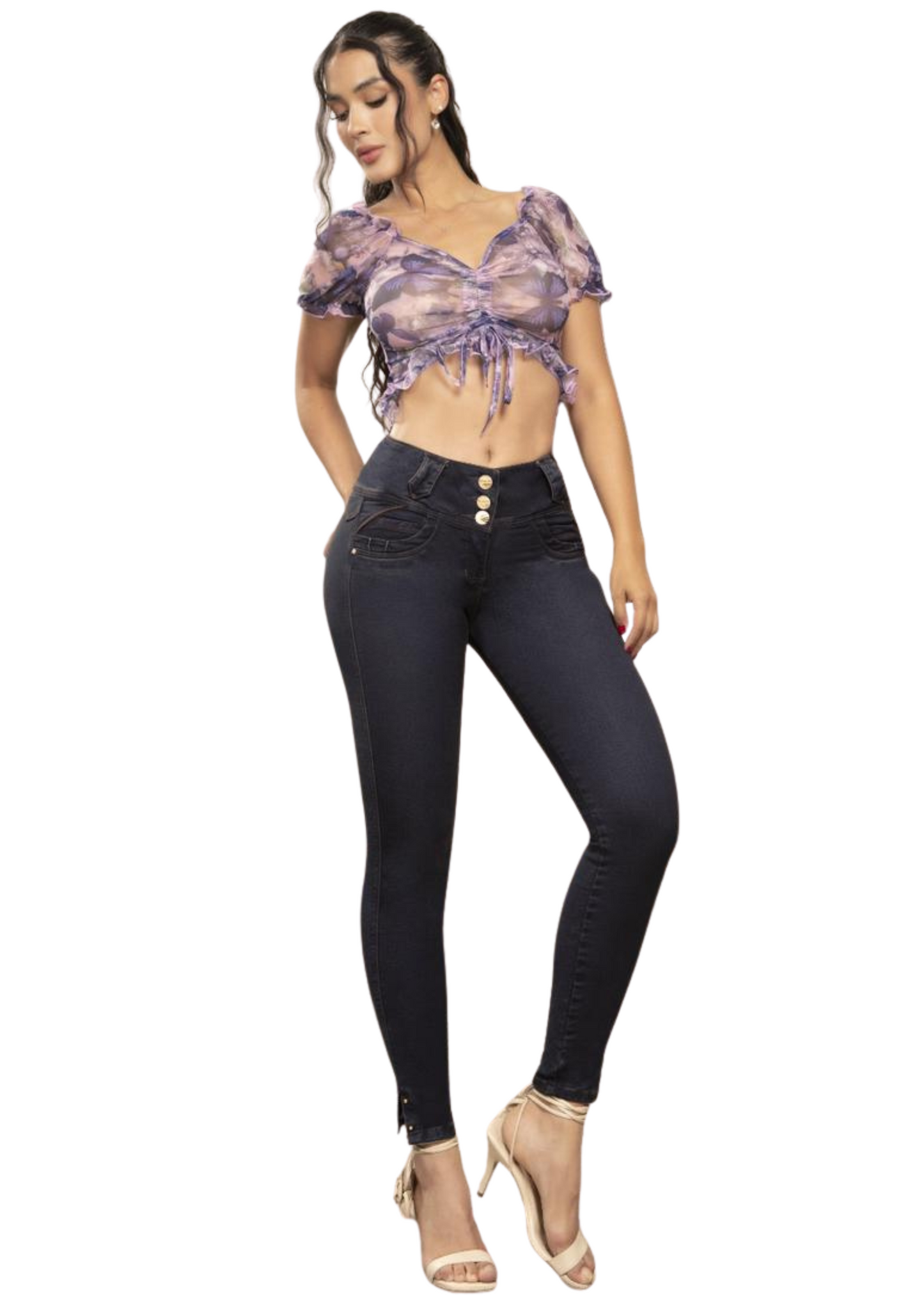 Jeans Levantacola Piel de Durazno Stretch Push Up 25106