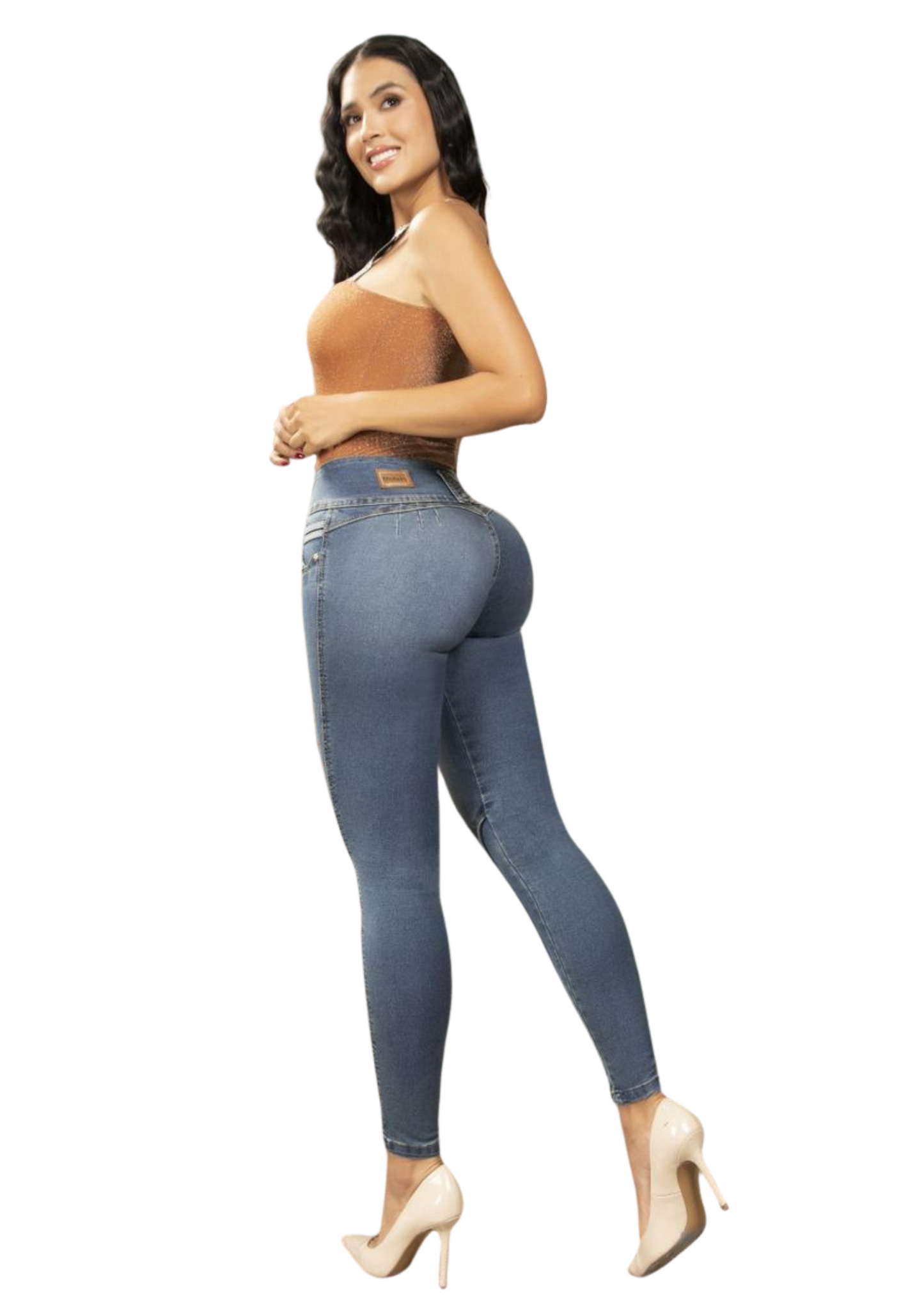 Jeans Levantacola Piel de Durazno Stretch Push Up 25107