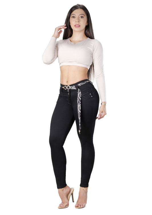 Jeans Levantacola Skinny Piel de Durazno Ref. 2604