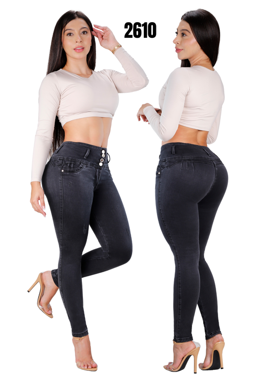 Jeans Levantacola Skinny Piel de Durazno Ref. 2610