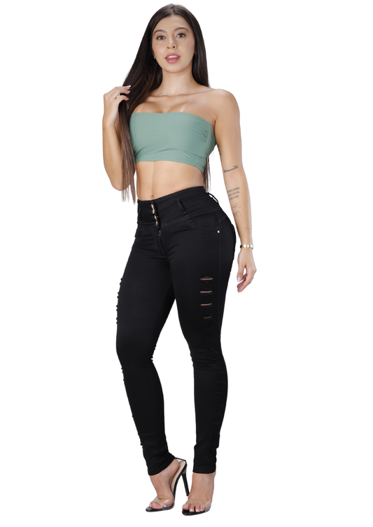 Jeans Levantacola Skinny Piel de Durazno Ref. 2611