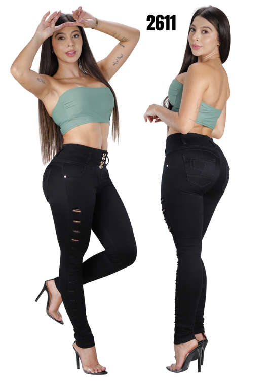 Jeans Levantacola Skinny Piel de Durazno Ref. 2611