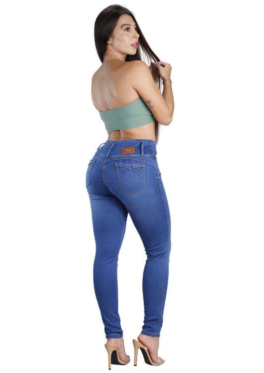 Jeans Levantacola Skinny Piel de Durazno Ref. 2612