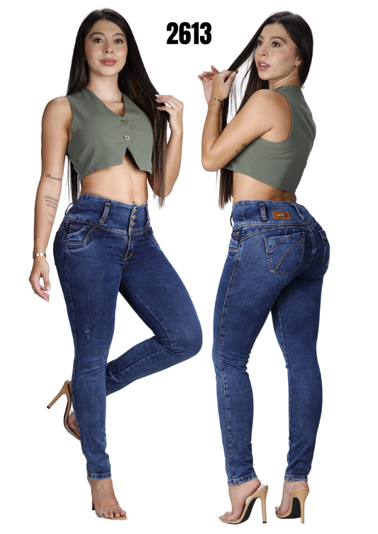 Jeans Levantacola Skinny Piel de Durazno Ref. 2613