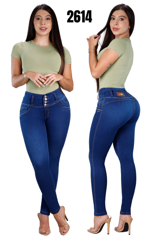 Jeans Levantacola Skinny Piel de Durazno Ref. 2614