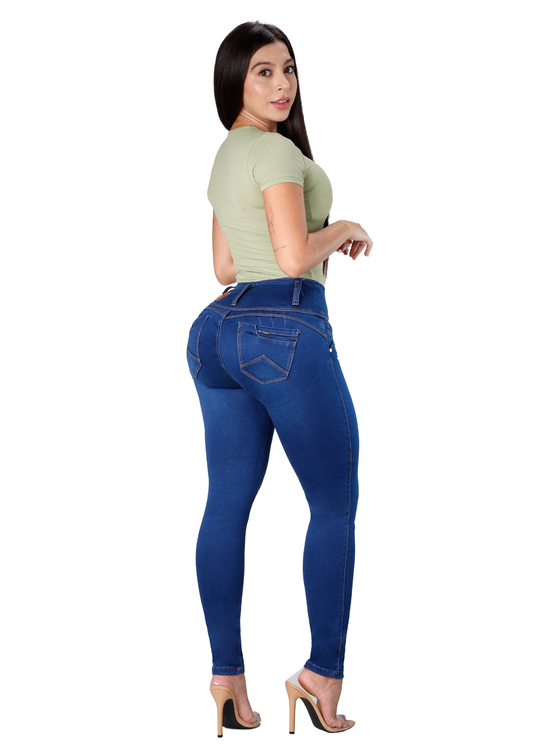 Jeans Levantacola Skinny Piel de Durazno Ref. 2619