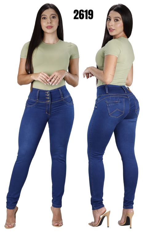 Jeans Levantacola Skinny Piel de Durazno Ref. 2619