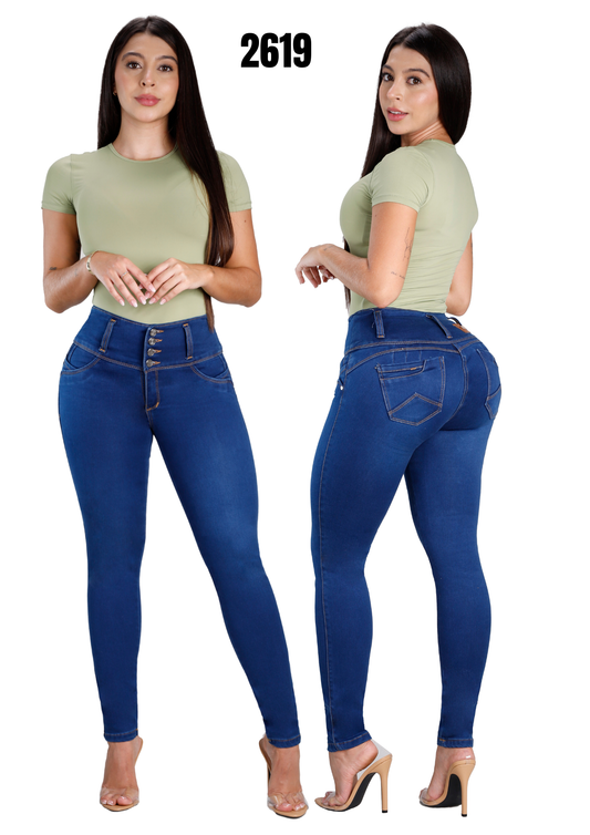 Jeans Levantacola Skinny Piel de Durazno Ref. 2619