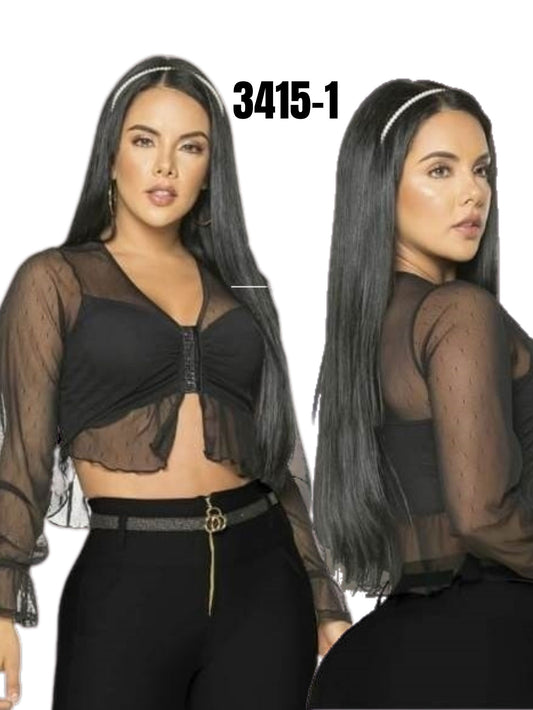 Blusa en malla para Dama Ref. 3415