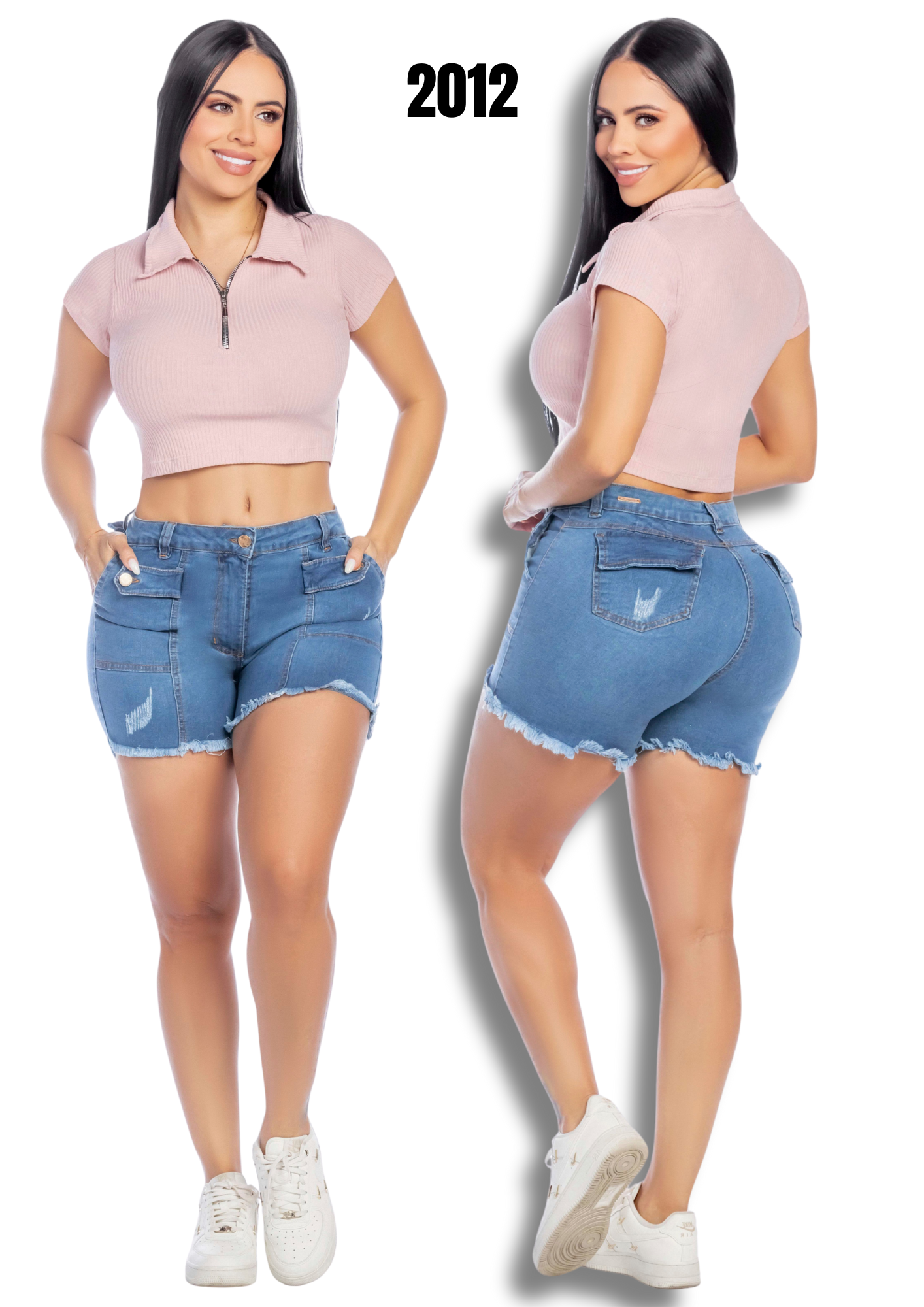 Shorts Denim Stretch levanta cola Ref. 2012